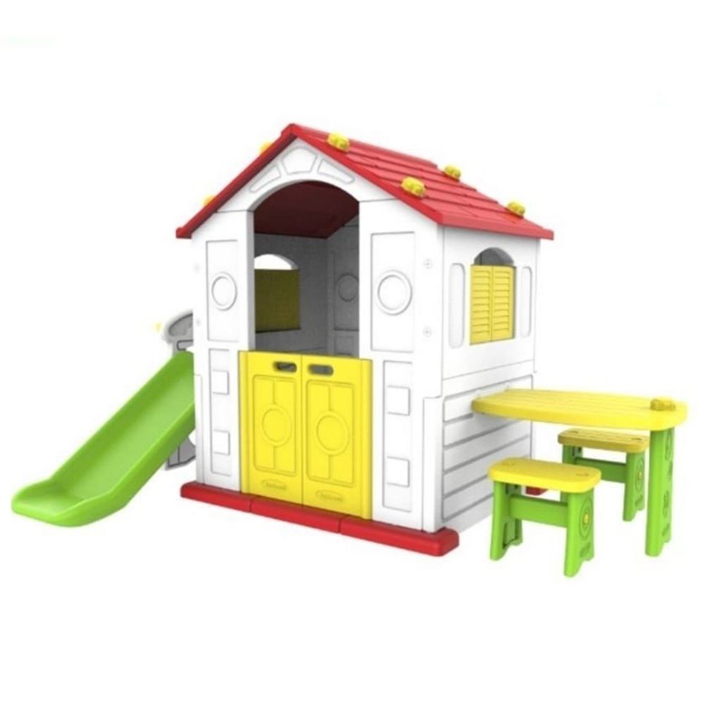 Factual Toys - 3-In-1 Sunshine Playhouse With Multiple Play Activities