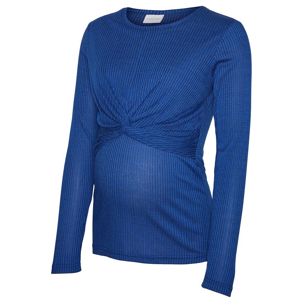 Mamalicious - Long Sleeves Jersey Top - Beaucoup Blue