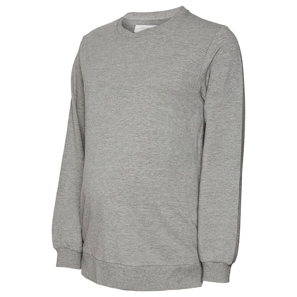 Mamalicious - Long Sleeves Sweatshirt - Light Grey