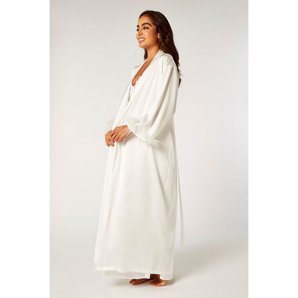 Blooming - Bridal Maxi Robe - Off-White