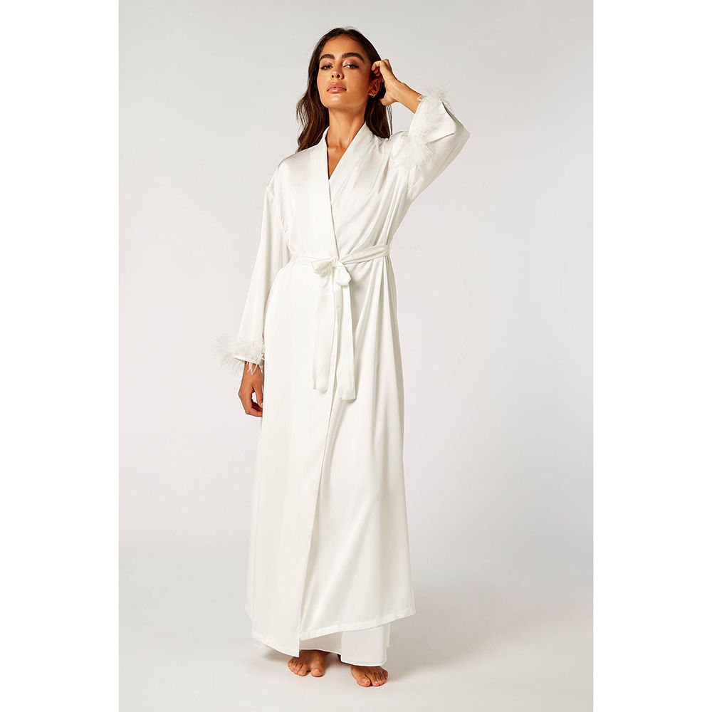 Blooming - Bridal Maxi Robe - Off-White