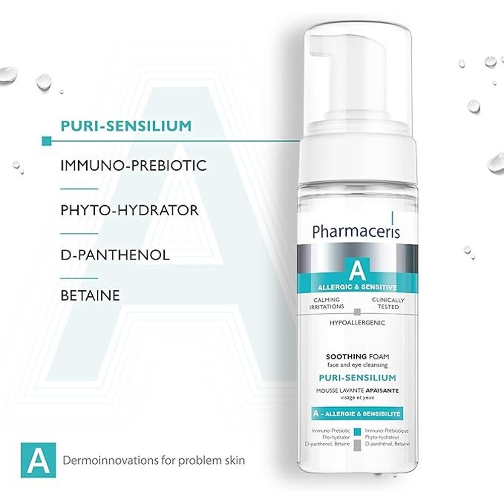 Pharmaceris - A Puri-Sensilium Face And Eye Cleansing Soothing Foam - 150 ml