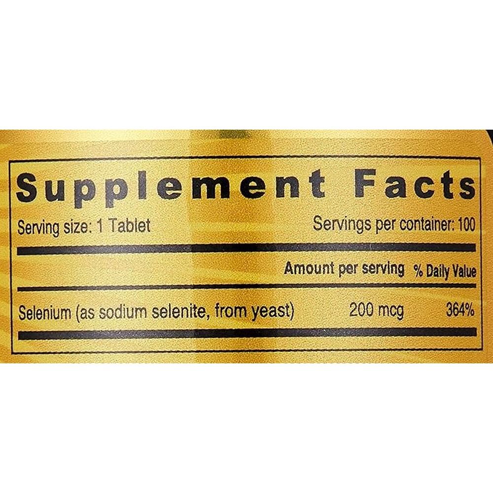 Sunshine Nutrition - Selenium 200 MCG Dietary Supplement 100 Tabs