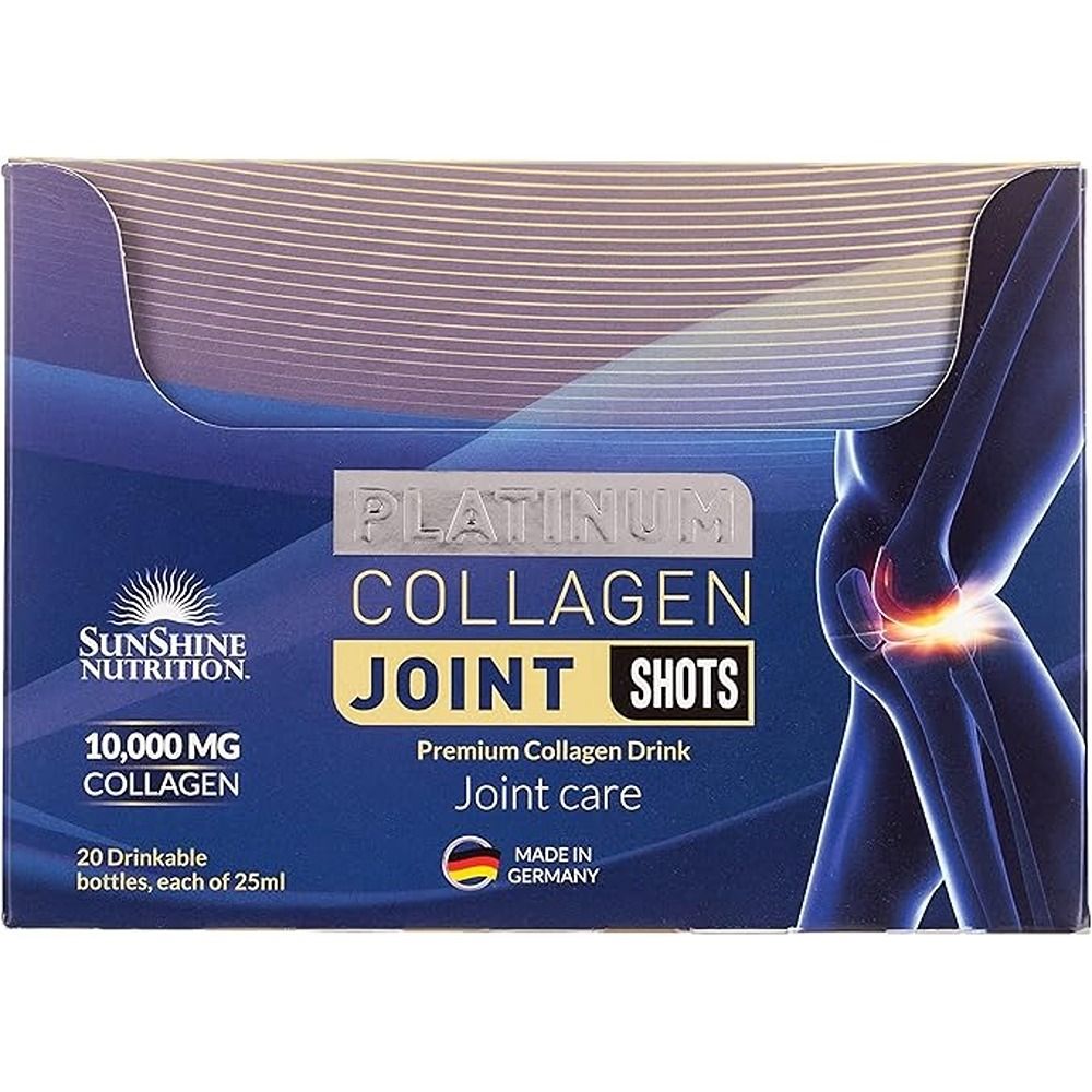 Sunshine Nutrition - Platinum Collagen Joint Shots Cherry Flavor 25ml x 20 Bottles