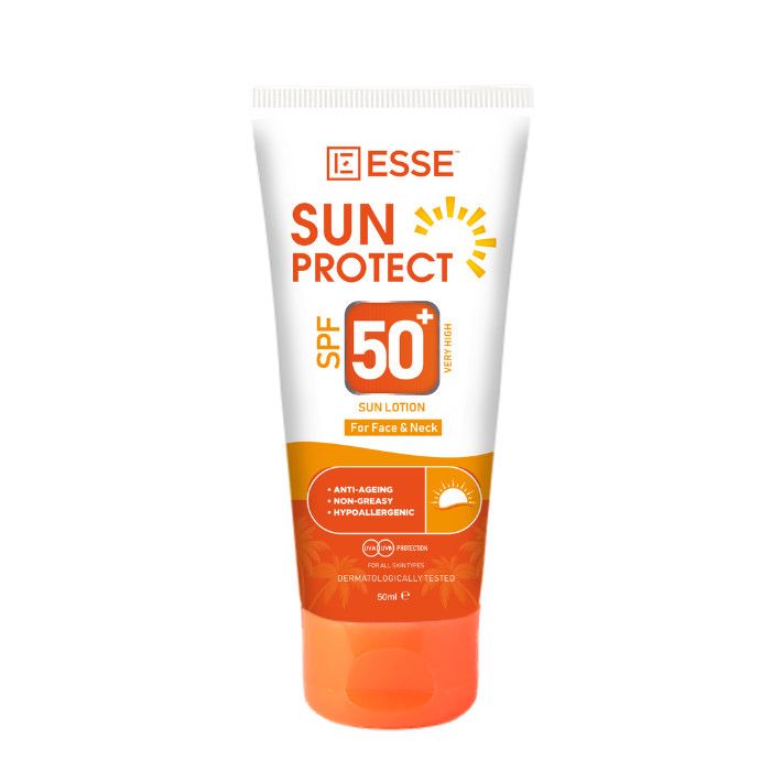 Essentialz - Sun Protect Sun Lotion For Face & Neck, SPF 50+ - For All Skin Types 150ml