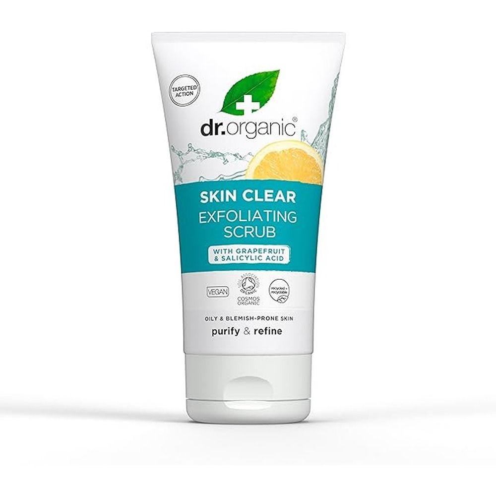 Dr. Organic - Skin Clear Exfoliating Scrub With Grapefruit And Salicylic Acid - 150ml