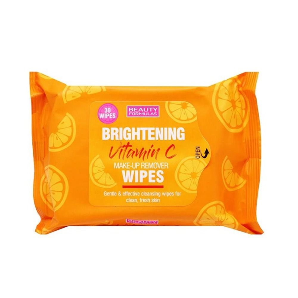 Beauty Formulas - Brightening Vitamin C Make-Up Remover Wipes - 30 Pcs