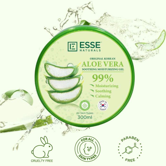 Essentialz - Naturals Original Korean Aloe Vera Soothing Moisturising Gel - For All Skin Types 300ml