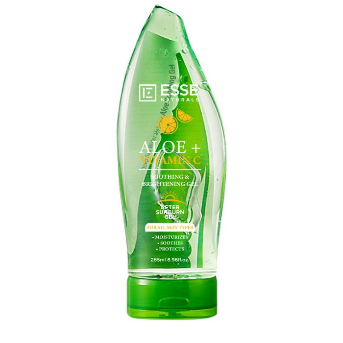 Essentialz - Naturals Aloe Vera Soothing & Brightening After Sunburn Gel W/ Vitamin C - For All Skin Types 265ml