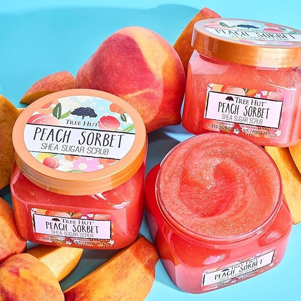 Tree Hut - Peach Sorbet Shea Sugar Scrub - 510gm