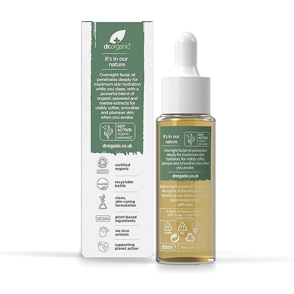 Dr. Organic - Ageless Overnight Recovery Oil With Seaweed - 30ml