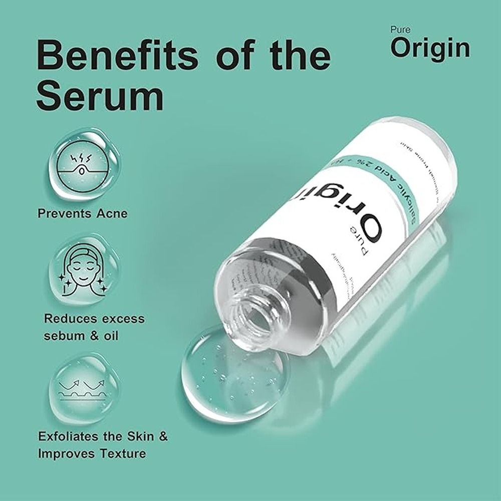 Pure Origin - Salicylic Acid 2% Plus HA Face Serum - 30 ml