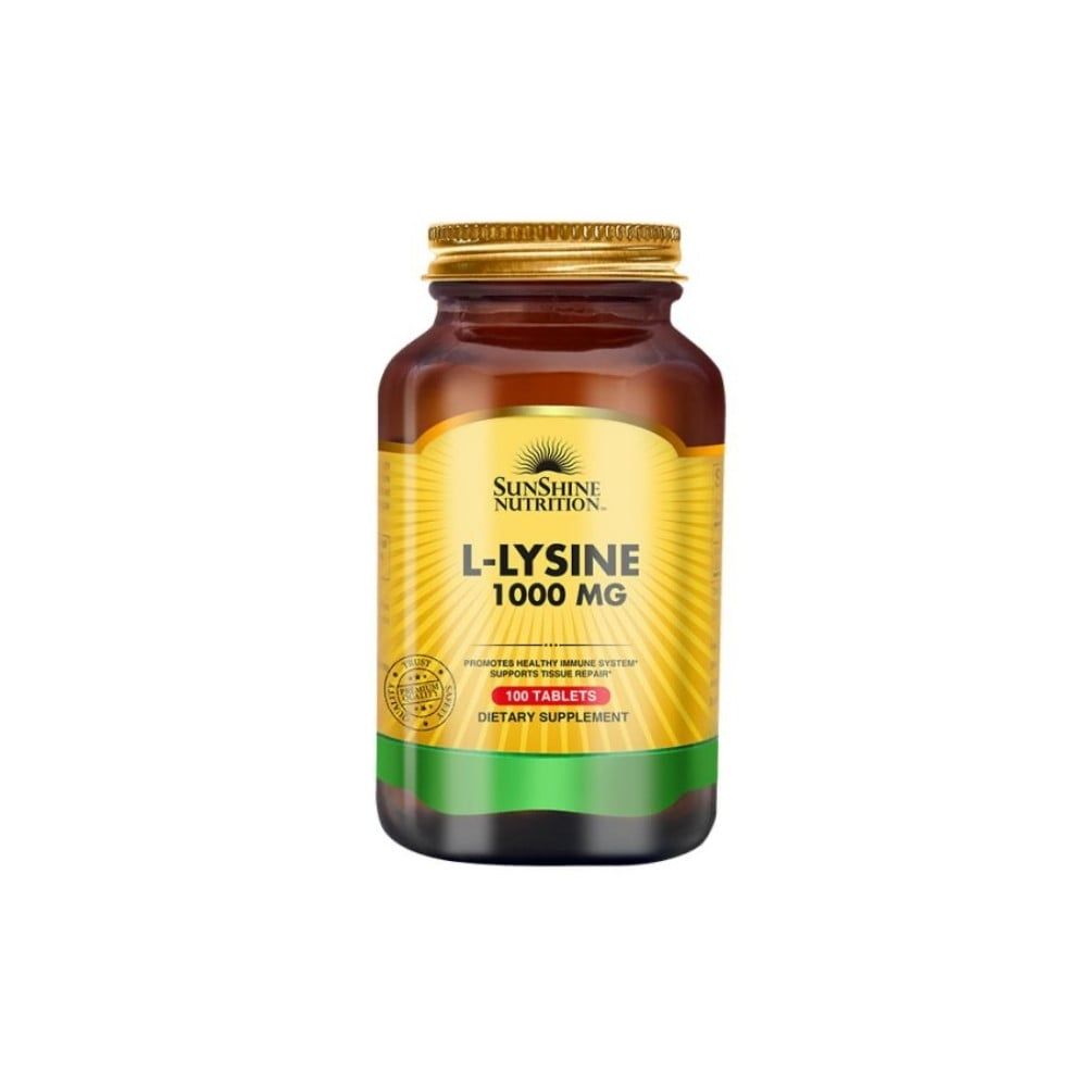 Sunshine Nutrition - L-Lysine 1000 mg Dietary Supplement Tablets - 100's