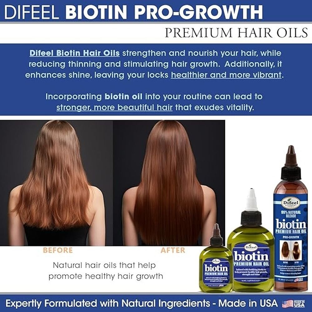 Difeel - Biotin Premium Hair Oil - 75 ml