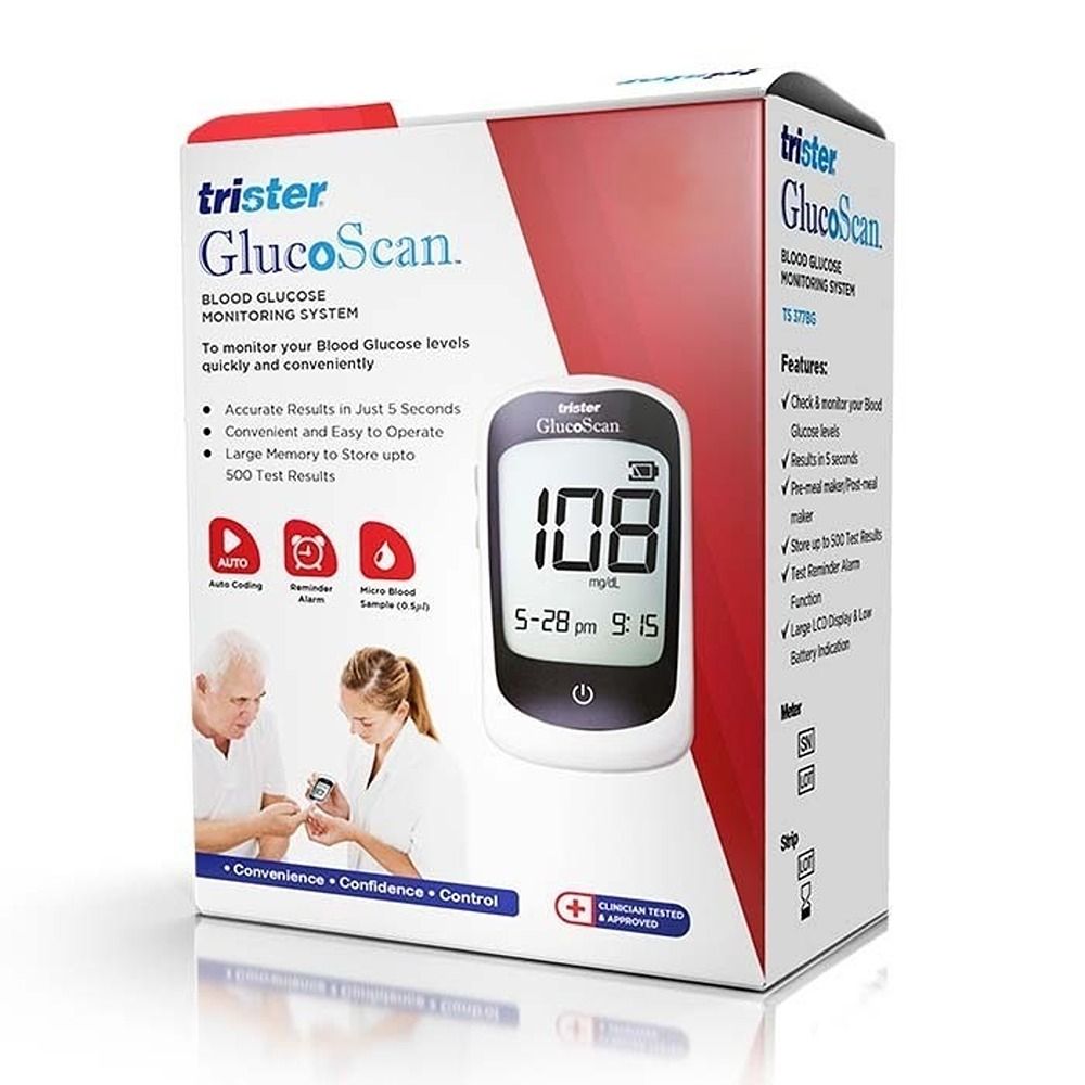 Trister - GlucoScan Blood Glucose Monitoring System - White