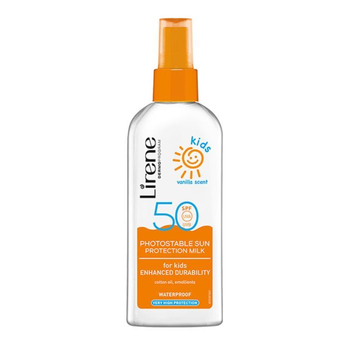 Lirene - Photostable Sun Protection Milk Spray For Kids SPF50 - Vanilla Scent 150ml