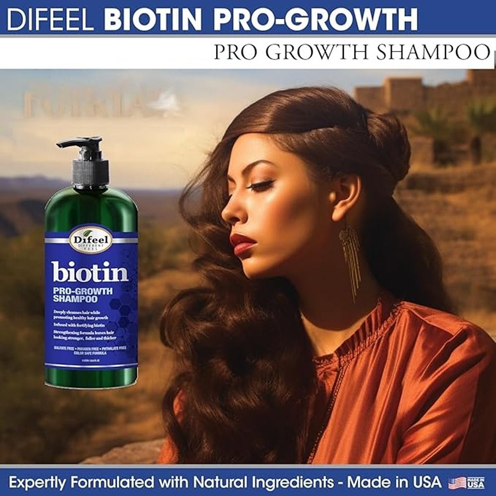 Difeel - Biotin Pro-Growth Shampoo - 354.9 ml