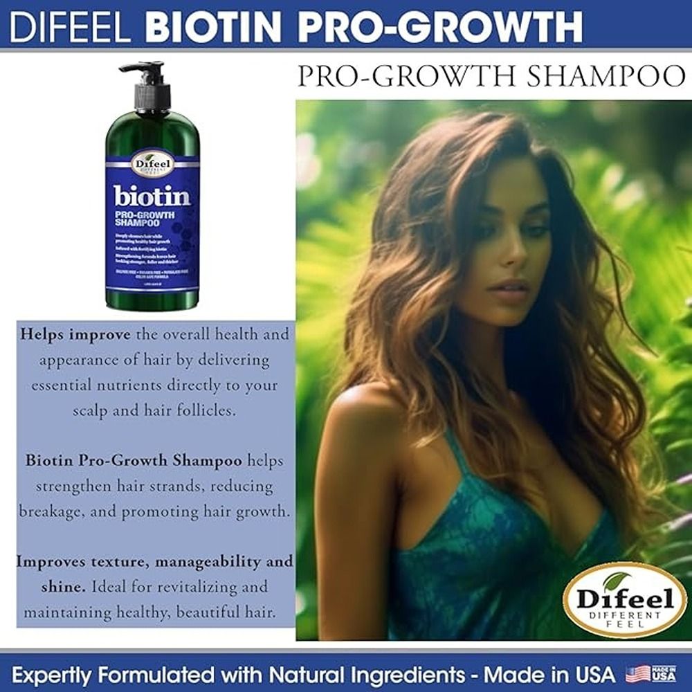 Difeel - Biotin Pro-Growth Shampoo - 354.9 ml