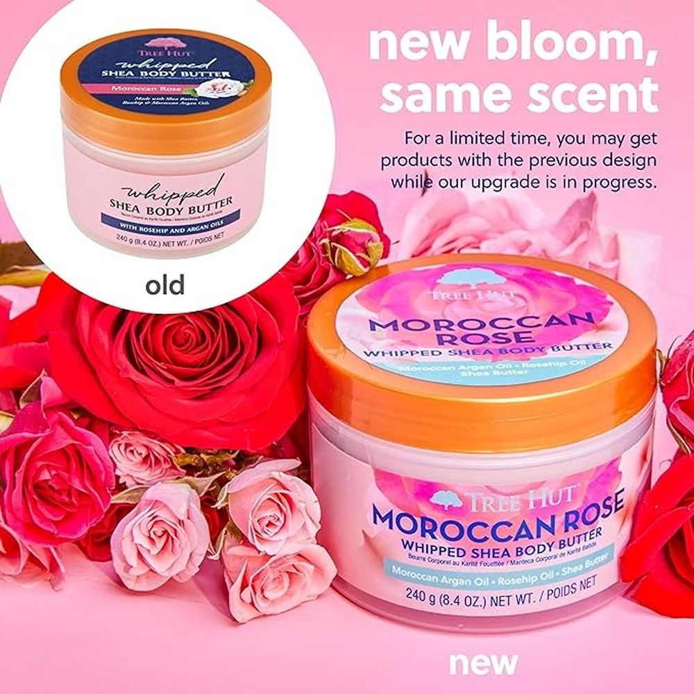 Tree Hut - Moroccan Rose Whipped Shea Body Butter - 240gm