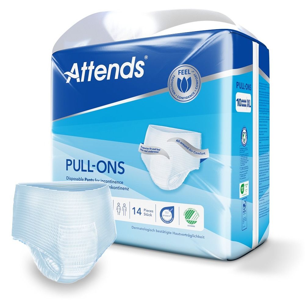 Attends - Feel Pull-Ons Disposable Incontinence Pants 10 - XL - 14 Pcs