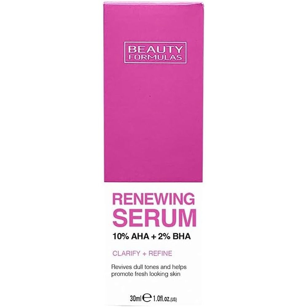 Beauty Formulas - 10% AHA And 2% BHA Renewing Face Serum - 30 ml