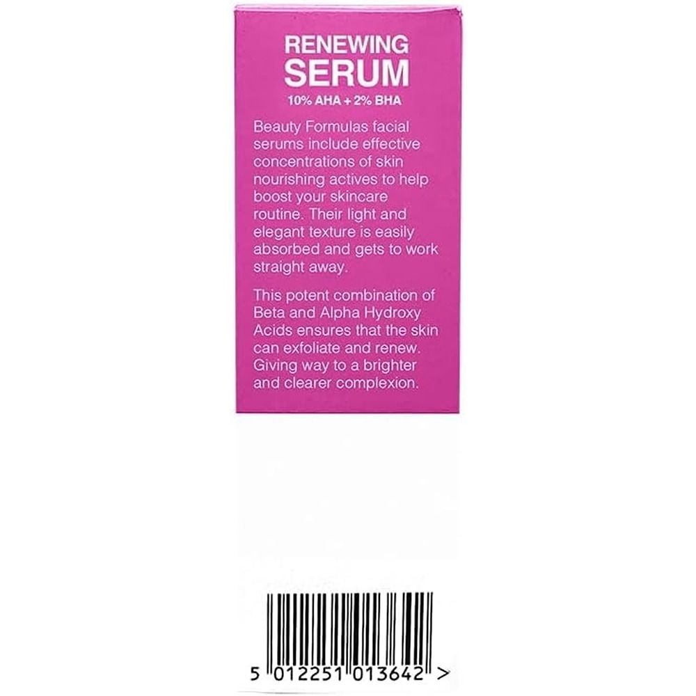 Beauty Formulas - 10% AHA And 2% BHA Renewing Face Serum - 30 ml