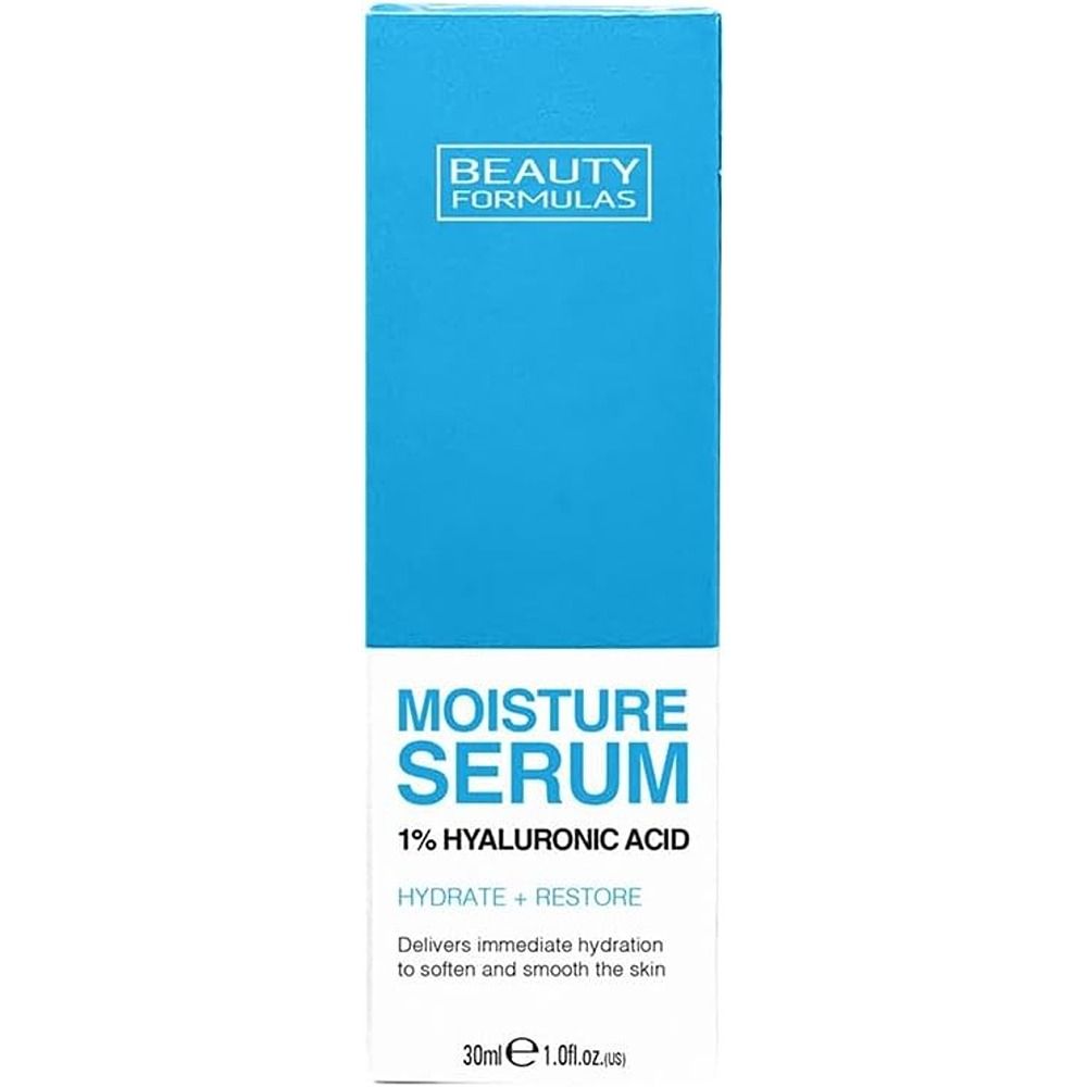 Beauty Formulas - 1% Hyaluronic Acid Moisture Face Serum - 30 ml