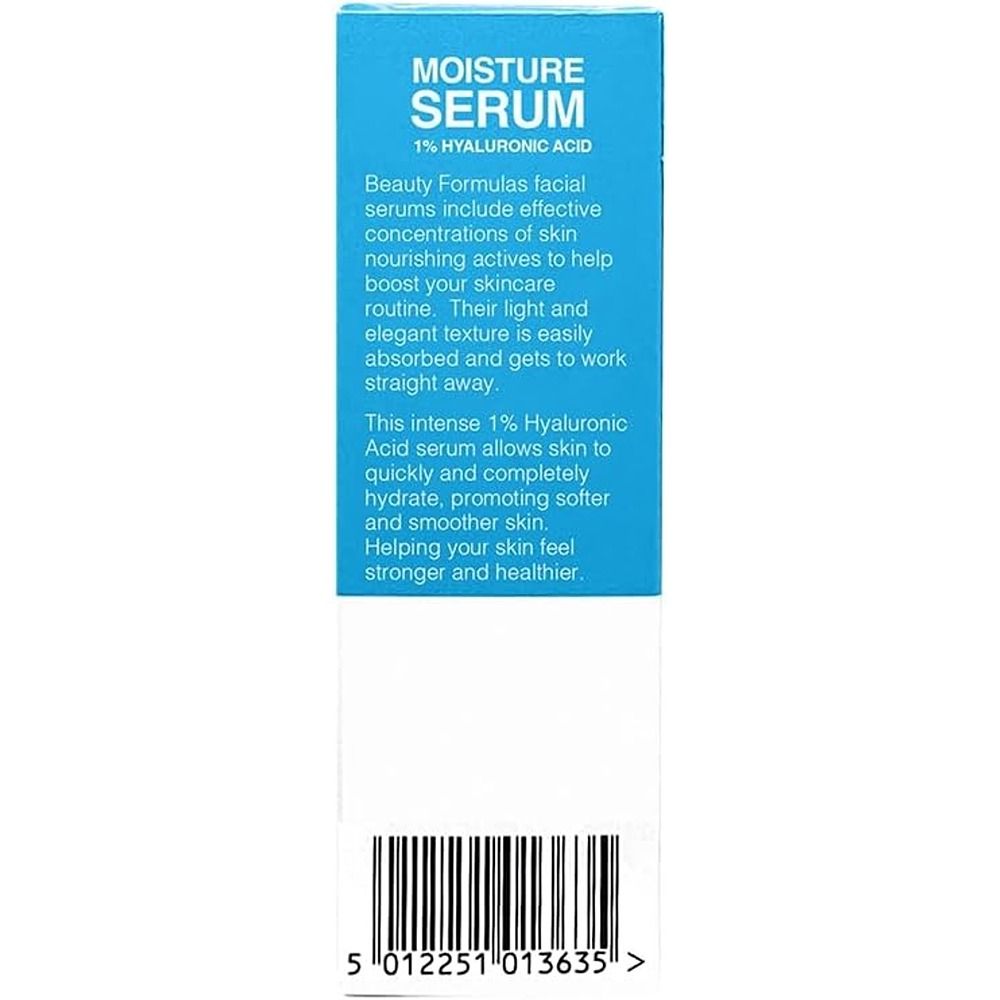 Beauty Formulas - 1% Hyaluronic Acid Moisture Face Serum - 30 ml