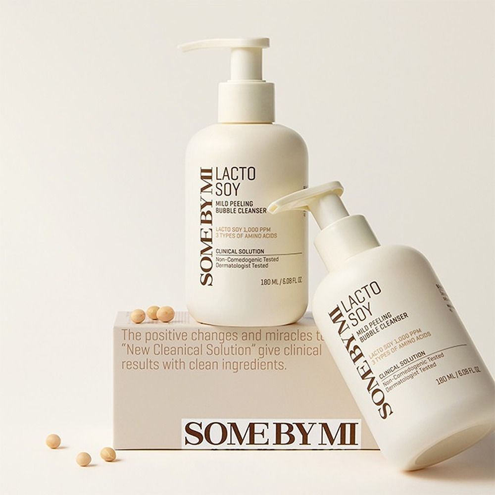 Some By Mi - Lacto Soy Mild Bubble Peeling Skin Cleanser - 180ml