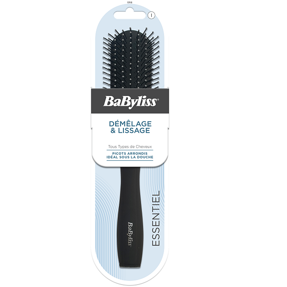 BaByliss - Detangling Flat Hair Brush With Soft Bristle