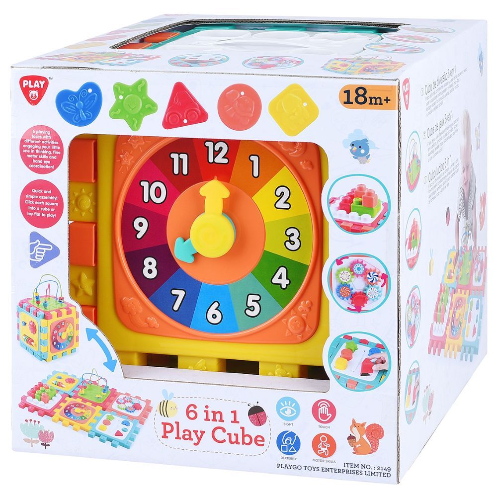 Playgo - 6-In-1 Play Cube