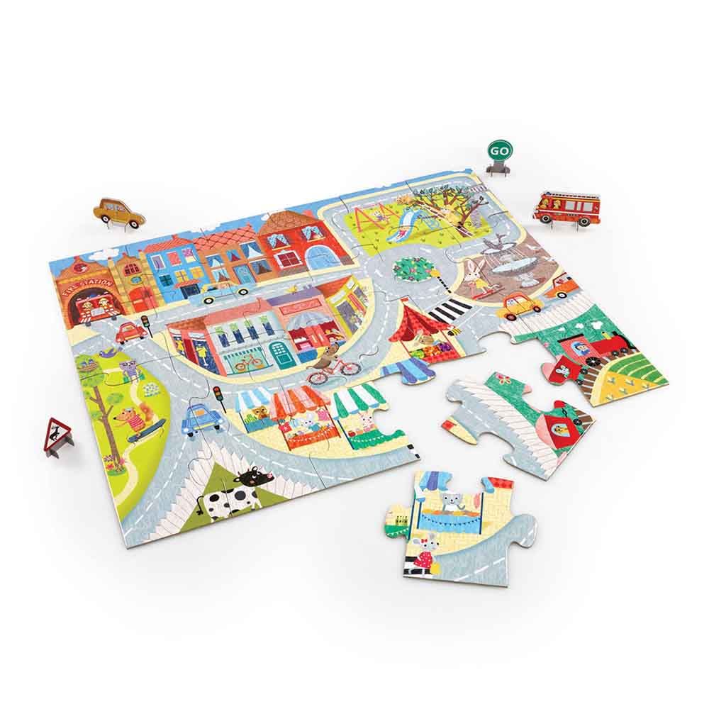 Early Learning Centre - Busy Town Floor Jigsaw Puzzle - 24pcs