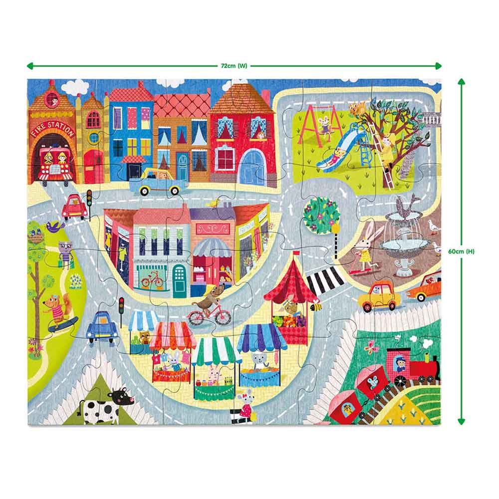 Early Learning Centre - Busy Town Floor Jigsaw Puzzle - 24pcs