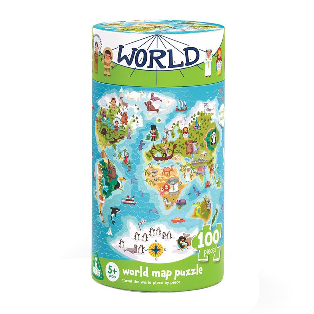 ELC - World Map V2 Jigsaw Puzzle - 100pcs