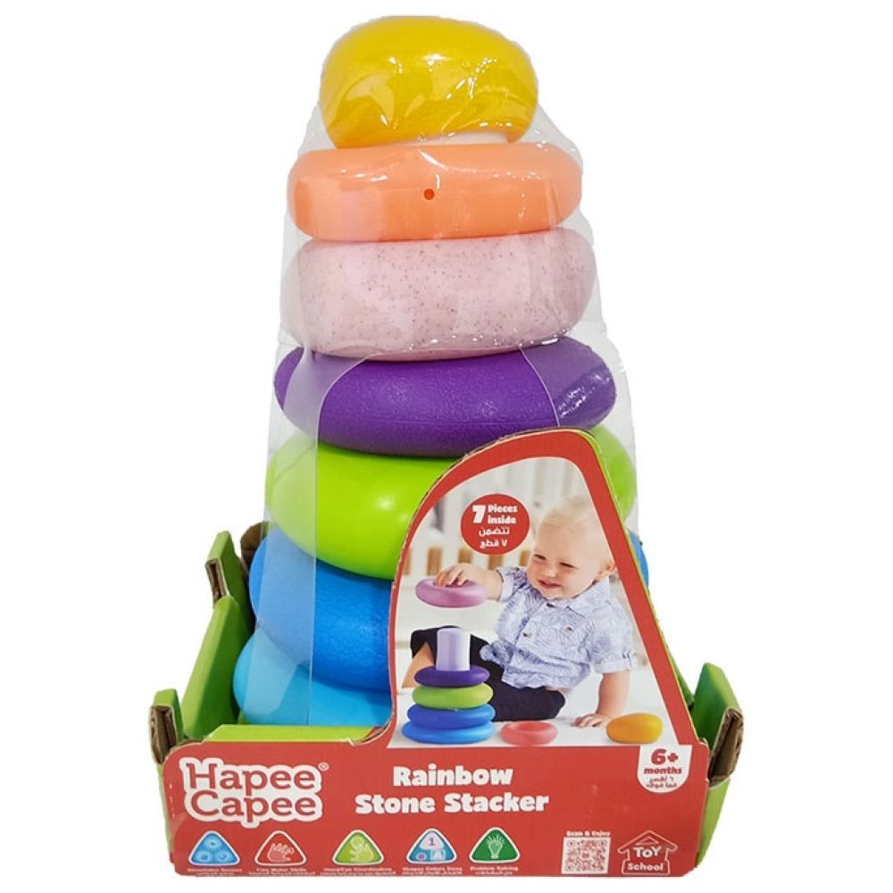 Hapee Capee - Coloured Stone Stacker - 7pcs