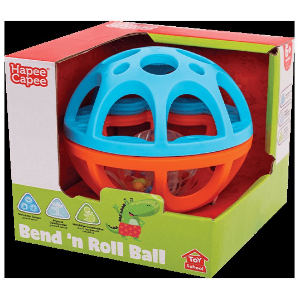 Hapee Capee - Bendy N Roll Ball - Color May Vary - 1pc