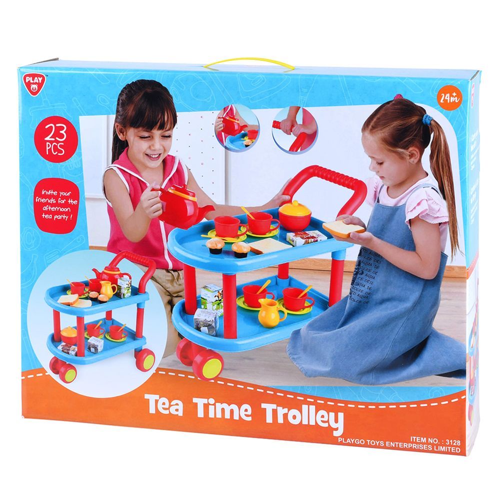 PlayGo - Tea Time Trolley Toy Set - 23 Pcs