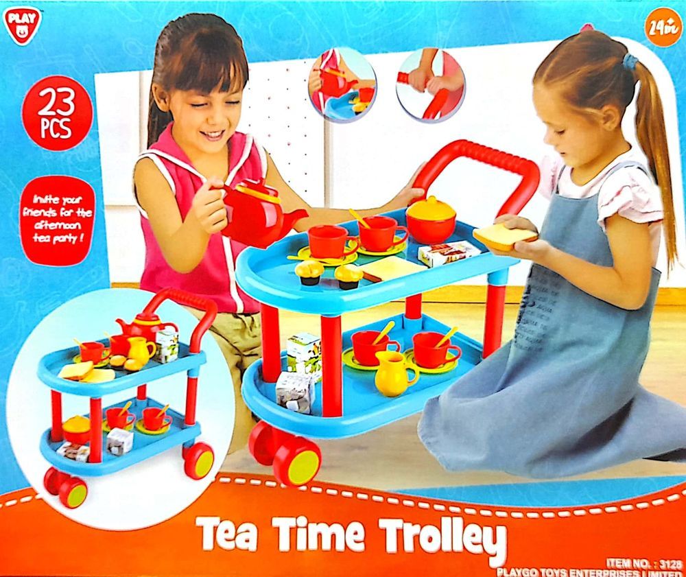 PlayGo - Tea Time Trolley Toy Set - 23 Pcs