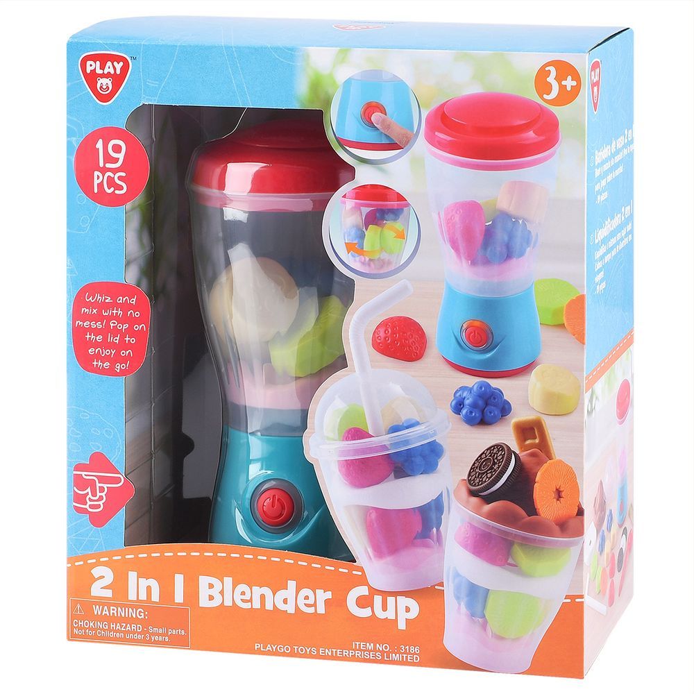 PlayGo - 2-In-1 Blender Cup Toy Set - 19 Pcs