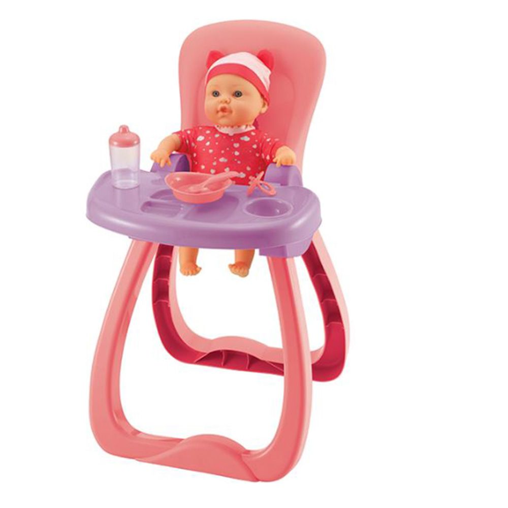 Toy School - Baby Sophia Highchair With Doll