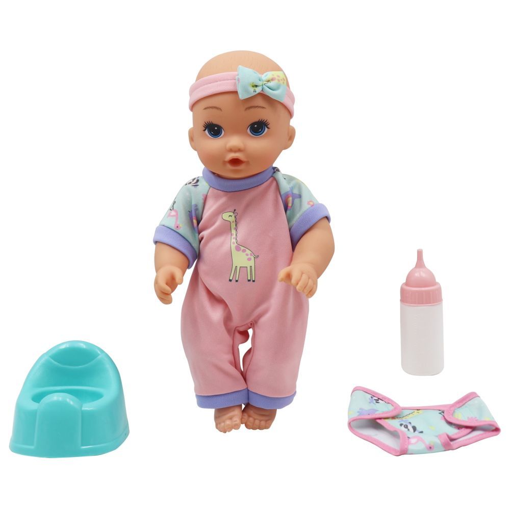 Toy School - Baby Sophia Doll Drink And Wet Baby Playset - 12-inch - Color May Vary