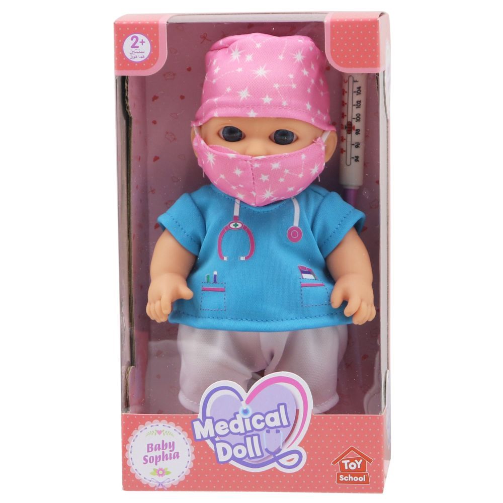 Toy School - Baby Sophia Medical Doll Playset - 8.5-inch - Color May Vary