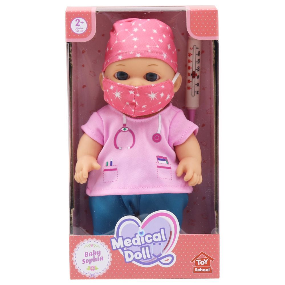 Toy School - Baby Sophia Medical Doll Playset - 8.5-inch - Color May Vary