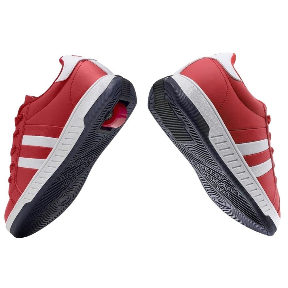 Breezy Rollers - Shoes With Wheels For Kids - Red/White