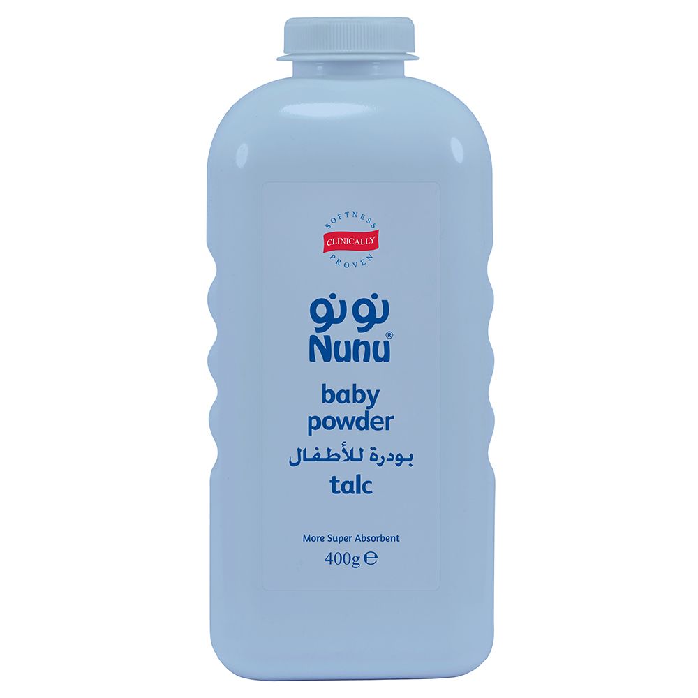 Nunu - Baby Talc Powder - Blue - 400 gm