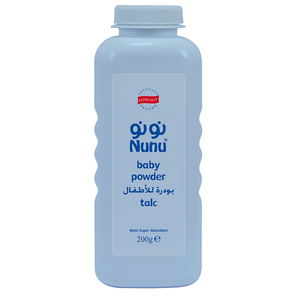 Nunu - Baby Talc Powder - Blue - 200 gm