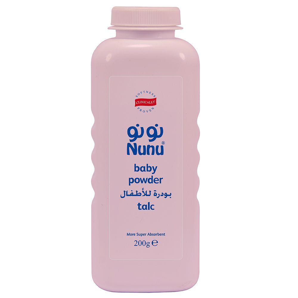 Nunu - Baby Talc Powder - Pink - 200 gm