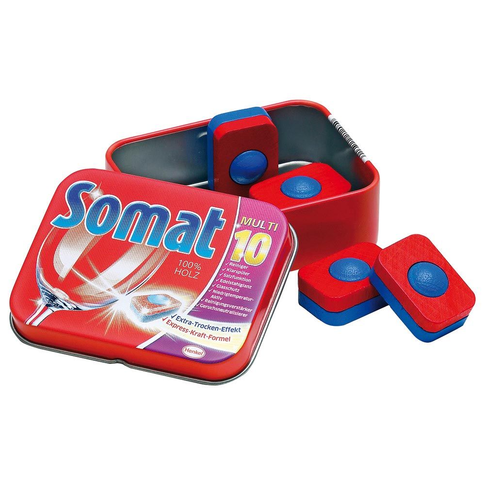 Erzi - Dishwasher Tabs Somat In A Tin Play Toy - 4pcs