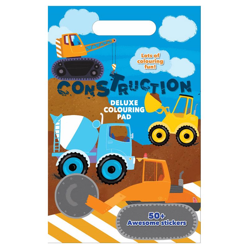 كراسة A4 Deluxe Colouring Pad - Construction