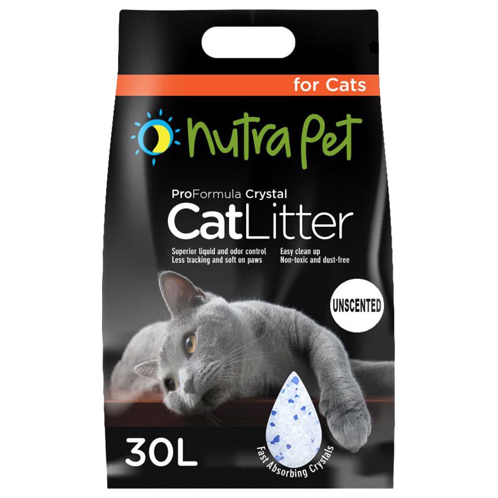 Nutrapet - Silica Gel Cat Litter - Unscented - 30 L